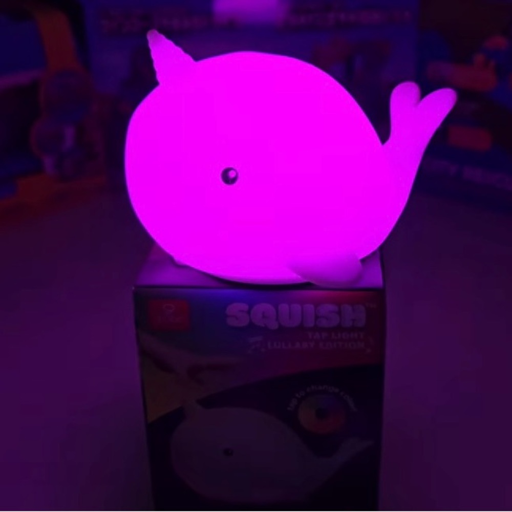 GLOBE Netta Narwhal Multi-Color Changing Rechargeable LULLABY EDITION